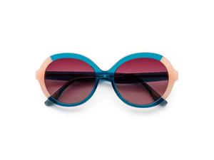 zonnebril Komono Misty blush petrol